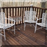 L11. Set of 3 patio chairs. 